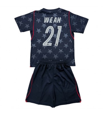 Förenta stater Timothy Weah #21 Replika Bortatröja Barn VM 2026 Kortärmad (+ Korta byxor)